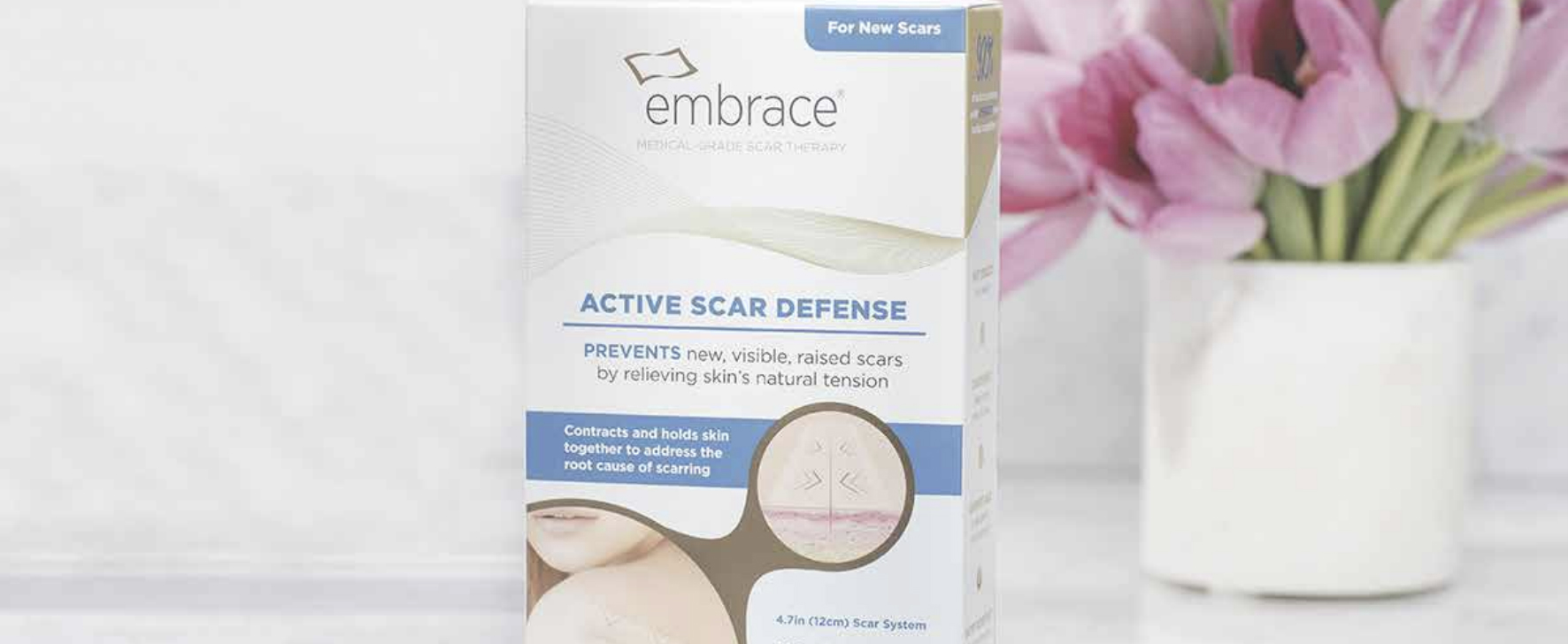 embrace Active Scar Defense product box